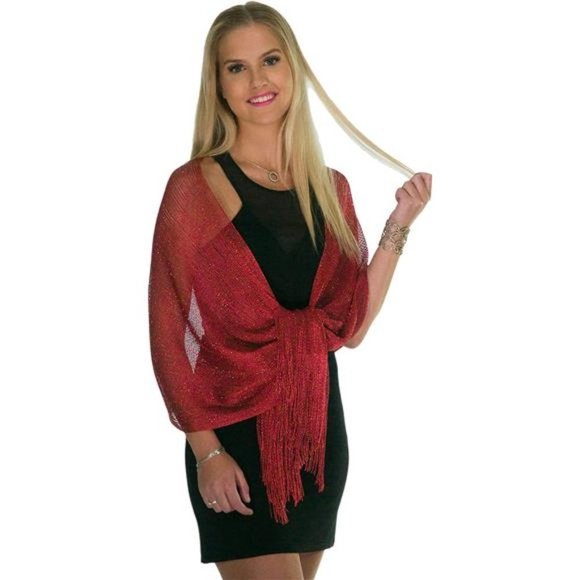 burgundy wraps and shawls